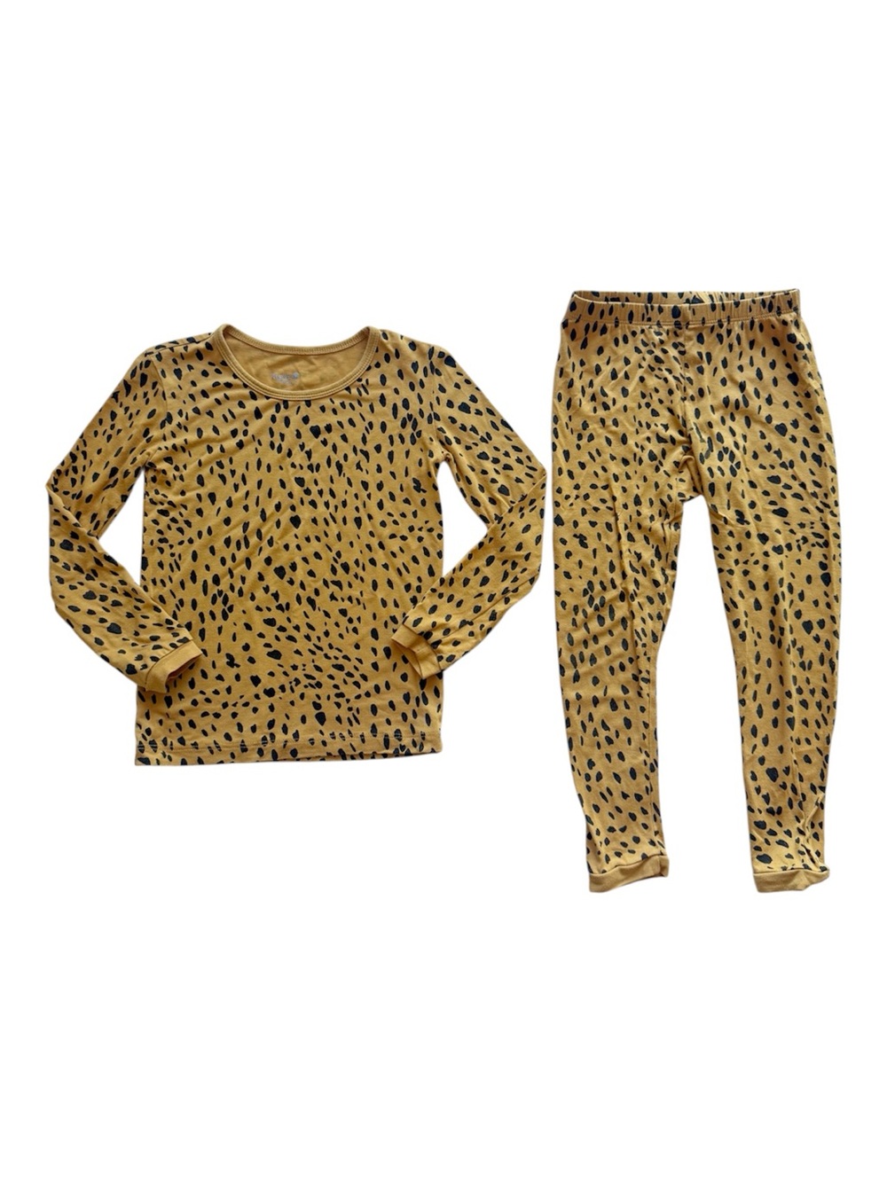 Kyte Baby Marigold Cheetah Bamboo Pajamas Size 4T